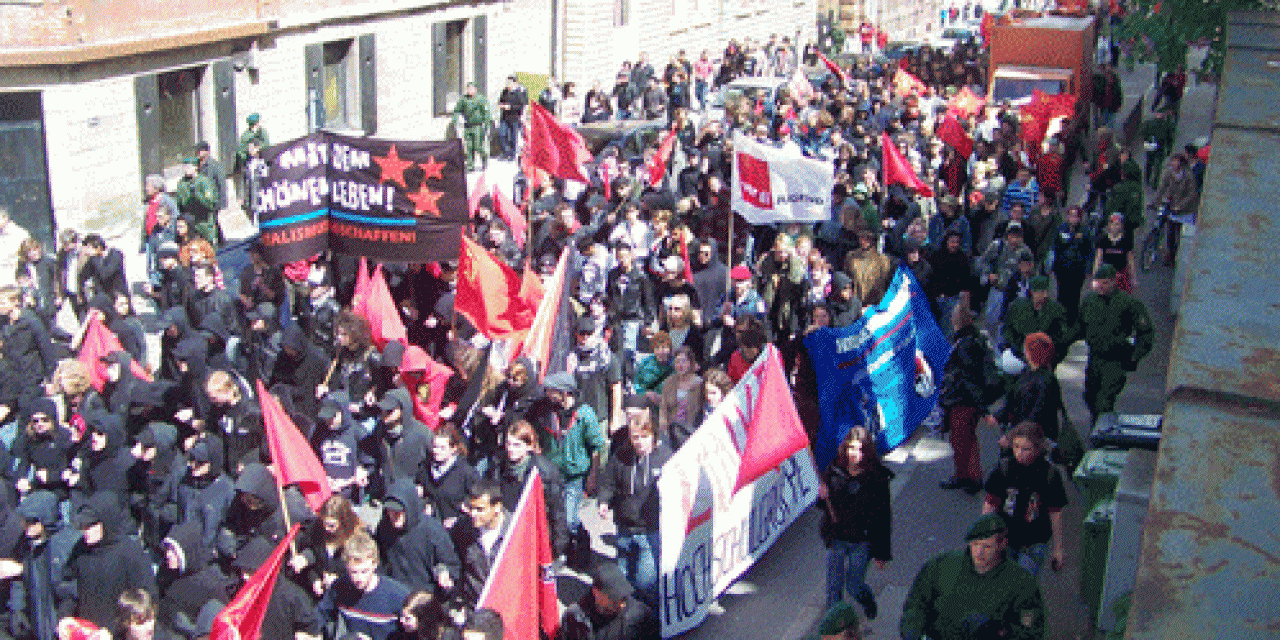 Bericht und Bilder zum Revolutionären 1. Mai 2008 in Stuttgart
