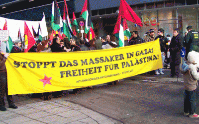 Bilder und Bericht von der Demo gegen den Angriff auf Gaza