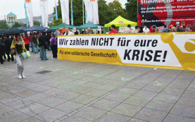 Aktionstag und Krisenproteste in Stuttgart