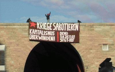 Demonstration gegen die Situation im Bildungswesen im November 2009 in Stuttgart