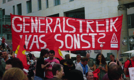 Bericht von der Demonstration gegen die Krisenpolitik der Regierung in Stuttgart