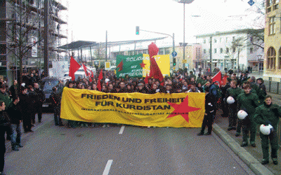 Demonstration in Heilbronn: Solidarität mit Kurdistan