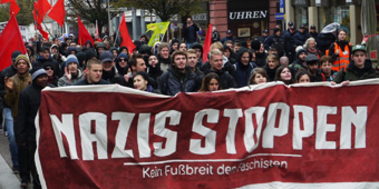 Vielfältige Aktionen gegen Nazis am 12.10.13 in Göppingen