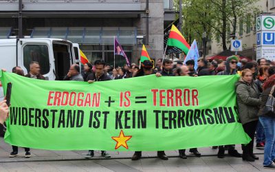 Protest gegen türkische Faschisten