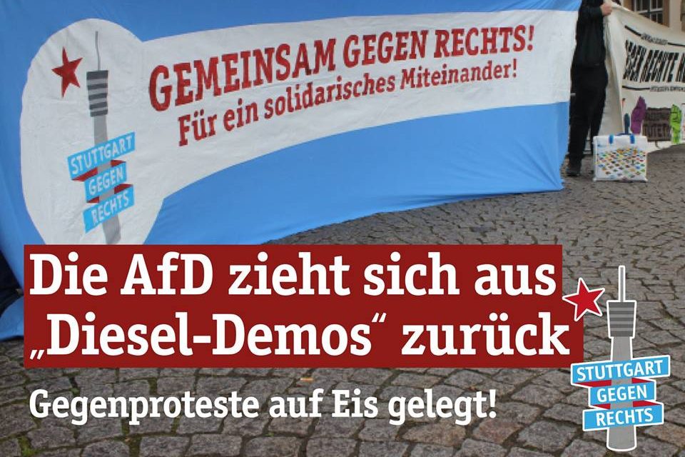 AfD Rückzieher bei Diesel-Demos