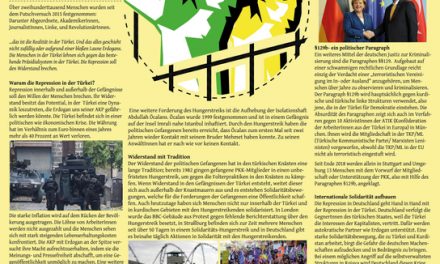 Wandzeitung der Initiative Kurdistan Solidarität Stuttgart