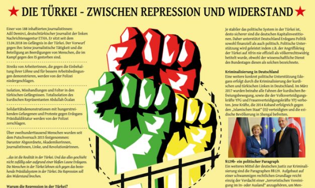 Wandzeitung der Initiative Kurdistan Solidarität Stuttgart