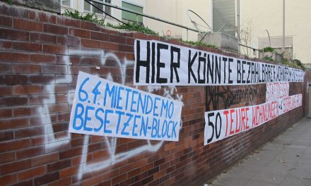 Aktionen gegen Leerstand und Aufwertung in Stuttgart-Süd