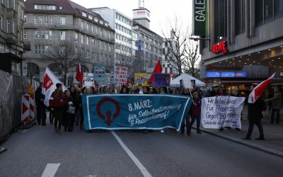 Demonstration zum internationalen Frauenkampftag