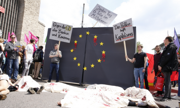 Video und Bericht: Flashmob gegen EU-Abschottung