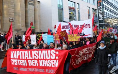 Bericht und Fotos von der Demonstration „Für eine Welt in der niemand fliehen muss“
