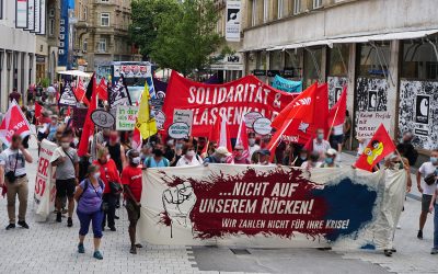 “Die Reichen sollen die Krise bezahlen” Fotos und Bericht vom Aktionstag