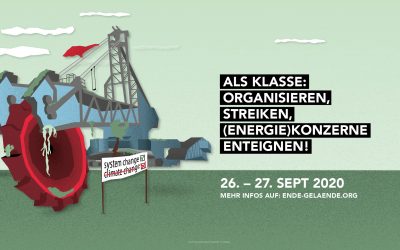 Organisieren, Streiken, (Energie)konzerne Enteignen! Kommt mit uns zu den Ende Gelände Aktionen am 26.-27. September