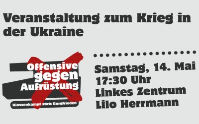 Veranstaltung zum Krieg in der Ukraine