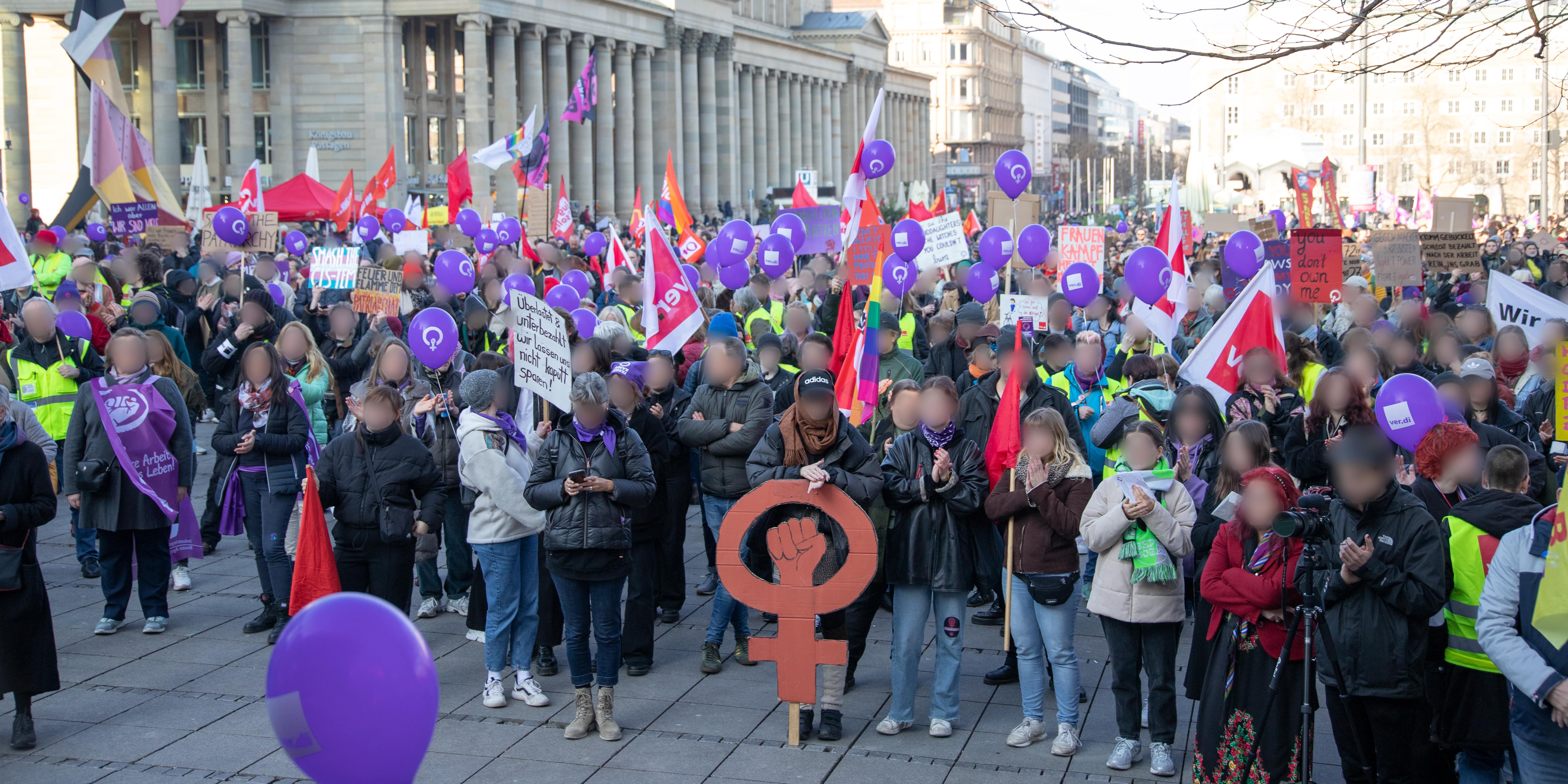 Bericht vom Frauenkampftag in Stuttgart